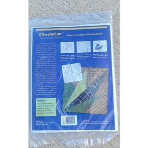 HTC Fun-dation Transparent Quilt Block Piecing Material 25 Sheets Non-Woven